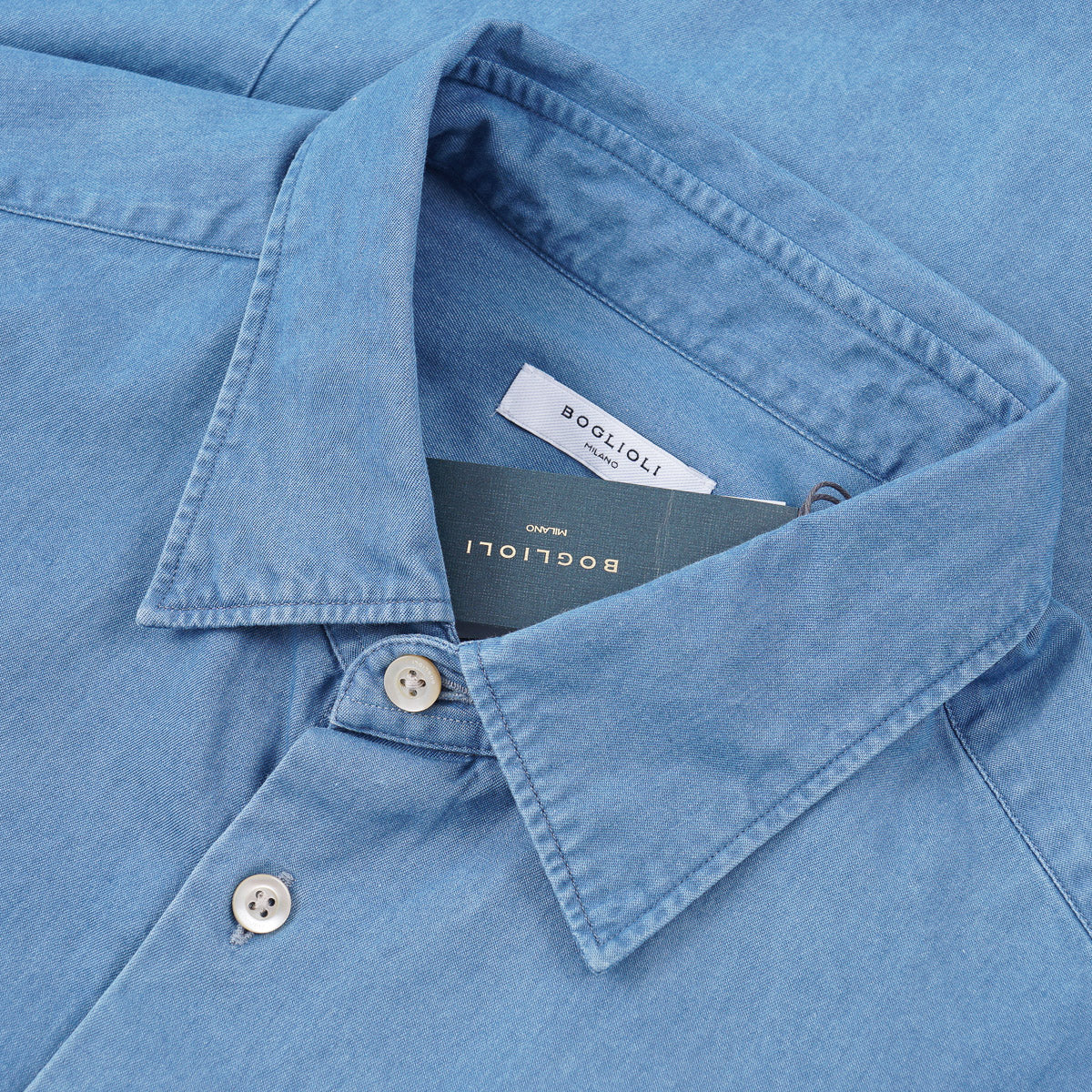 Boglioli Tailored-Fit Denim Shirt