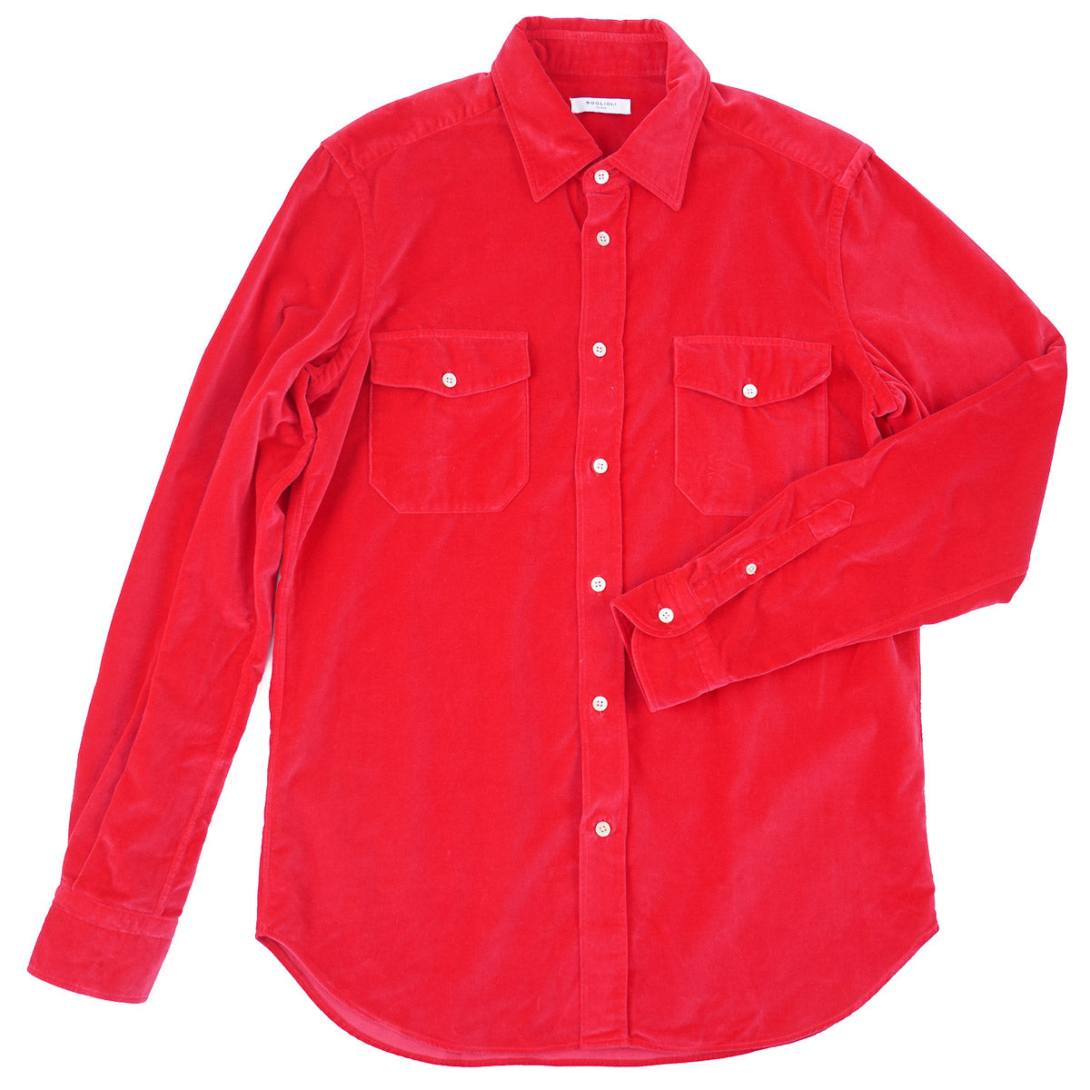 Boglioli Brushed Velvet Cotton Overshirt