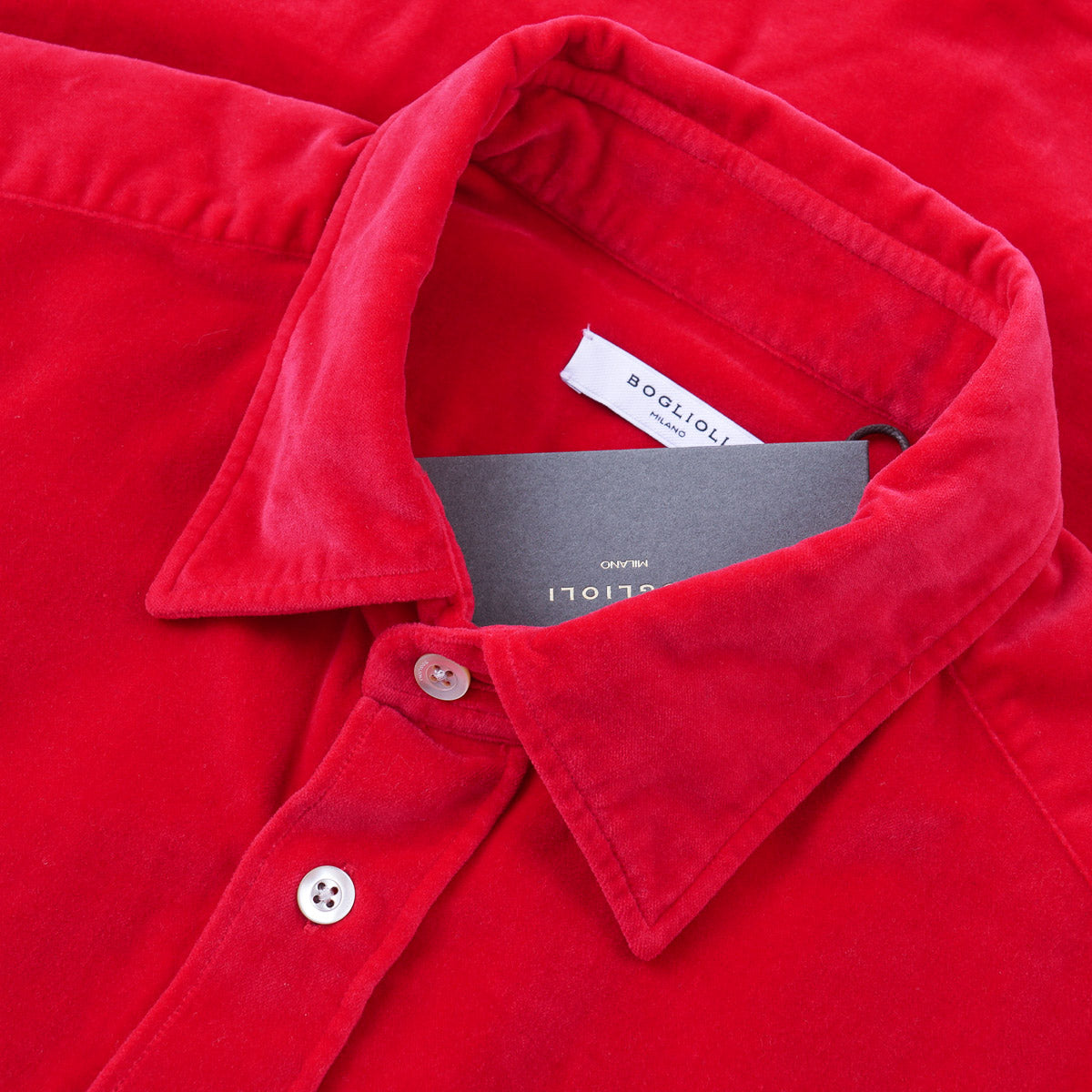 Boglioli Brushed Velvet Cotton Overshirt