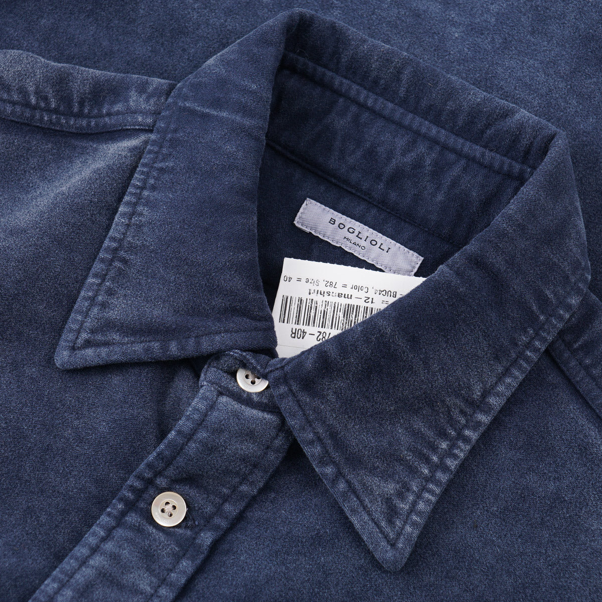 Boglioli Brushed Velvet Cotton Overshirt