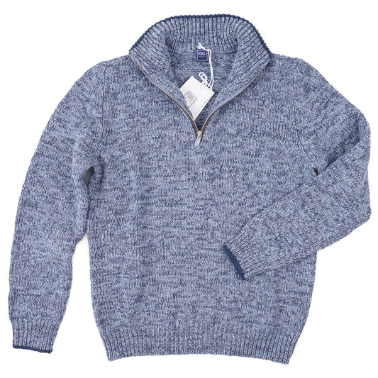 Fedeli 'Favonio' Half-Zip Cashmere Sweater