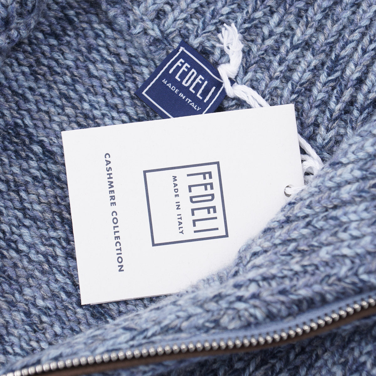 Fedeli 'Favonio' Half-Zip Cashmere Sweater