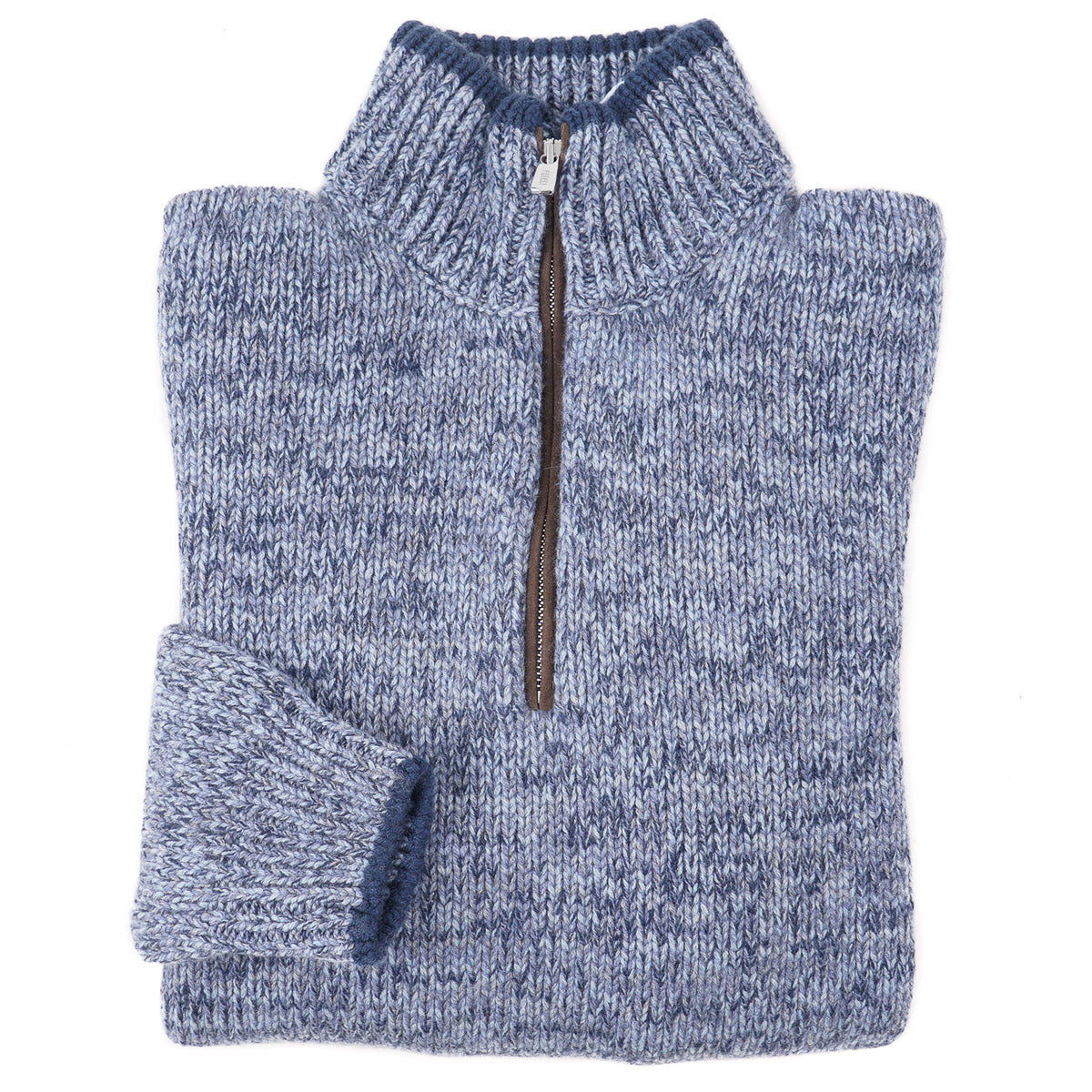 Fedeli 'Favonio' Half-Zip Cashmere Sweater