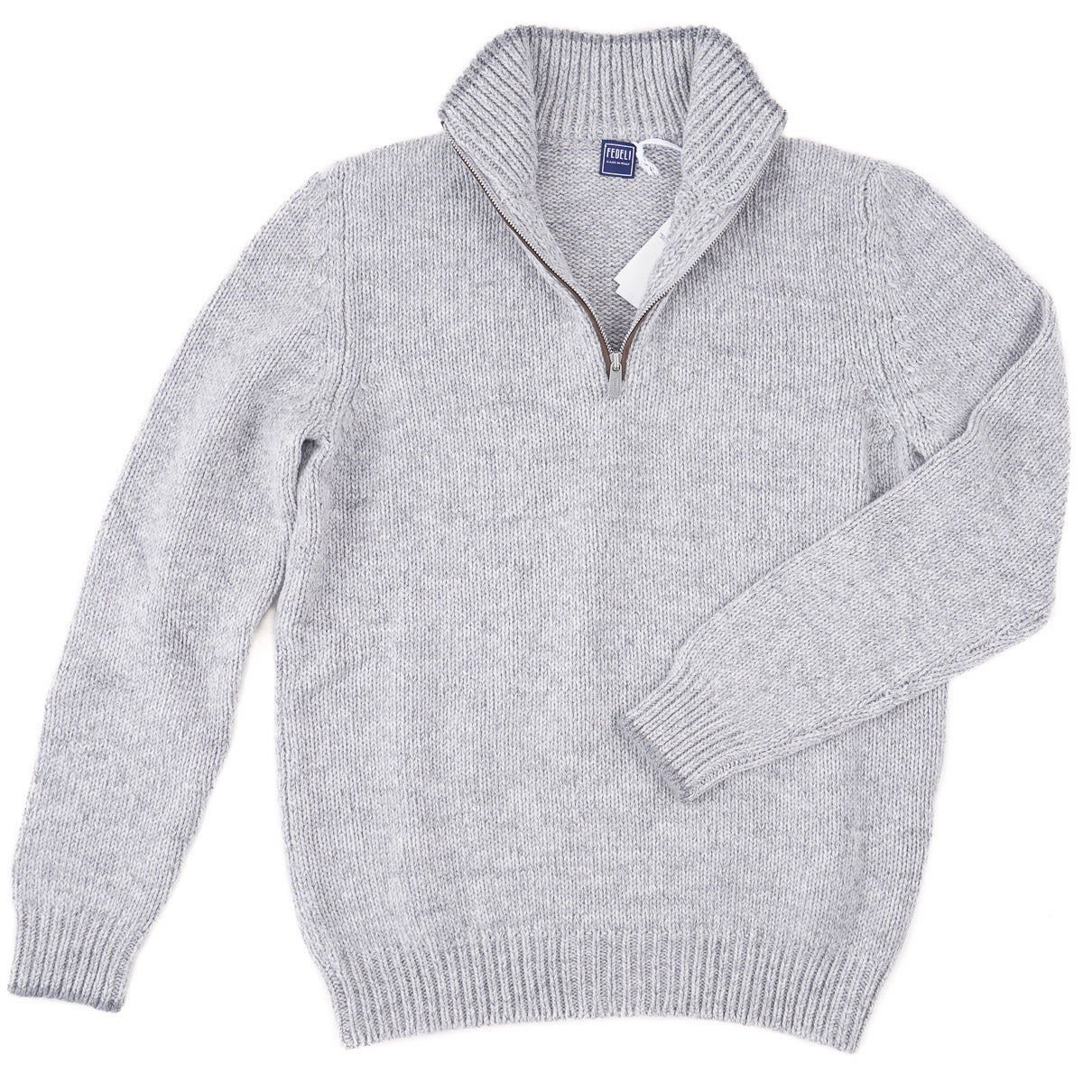 Fedeli 'Favonio' Half-Zip Cashmere Sweater