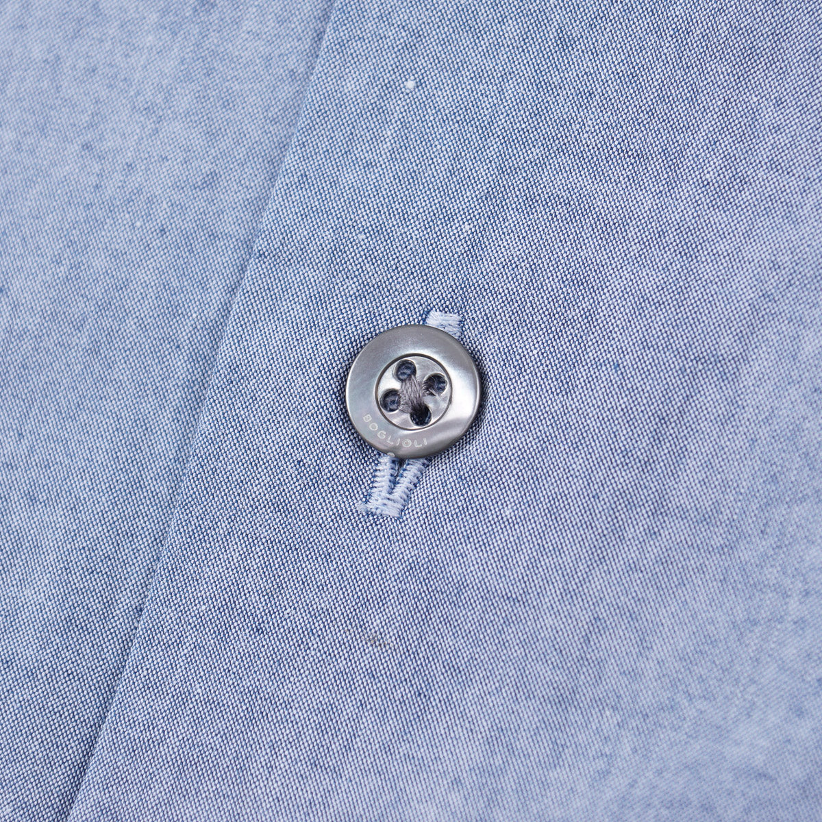 Boglioli Extra-Slim Chambray Cotton Shirt