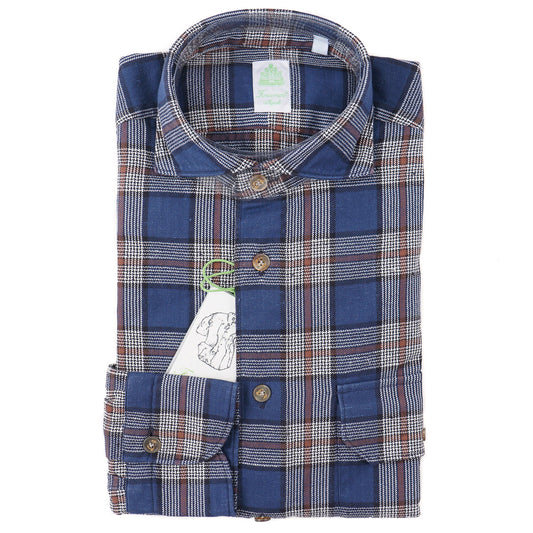 Finamore Woven Cotton Sport Shirt