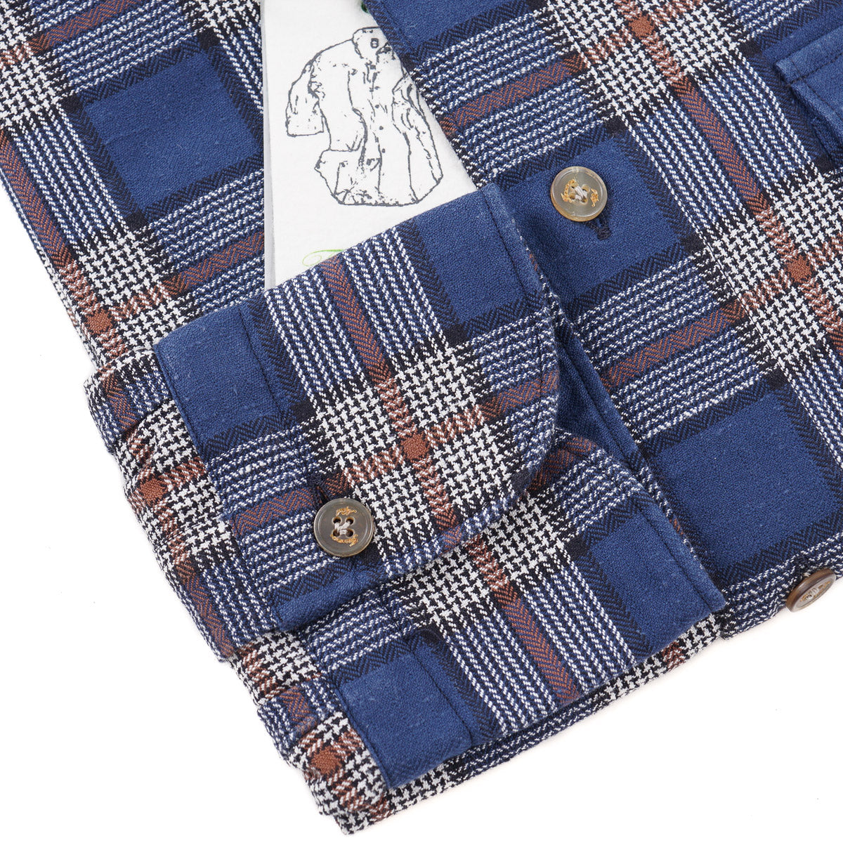 Finamore Woven Cotton Sport Shirt