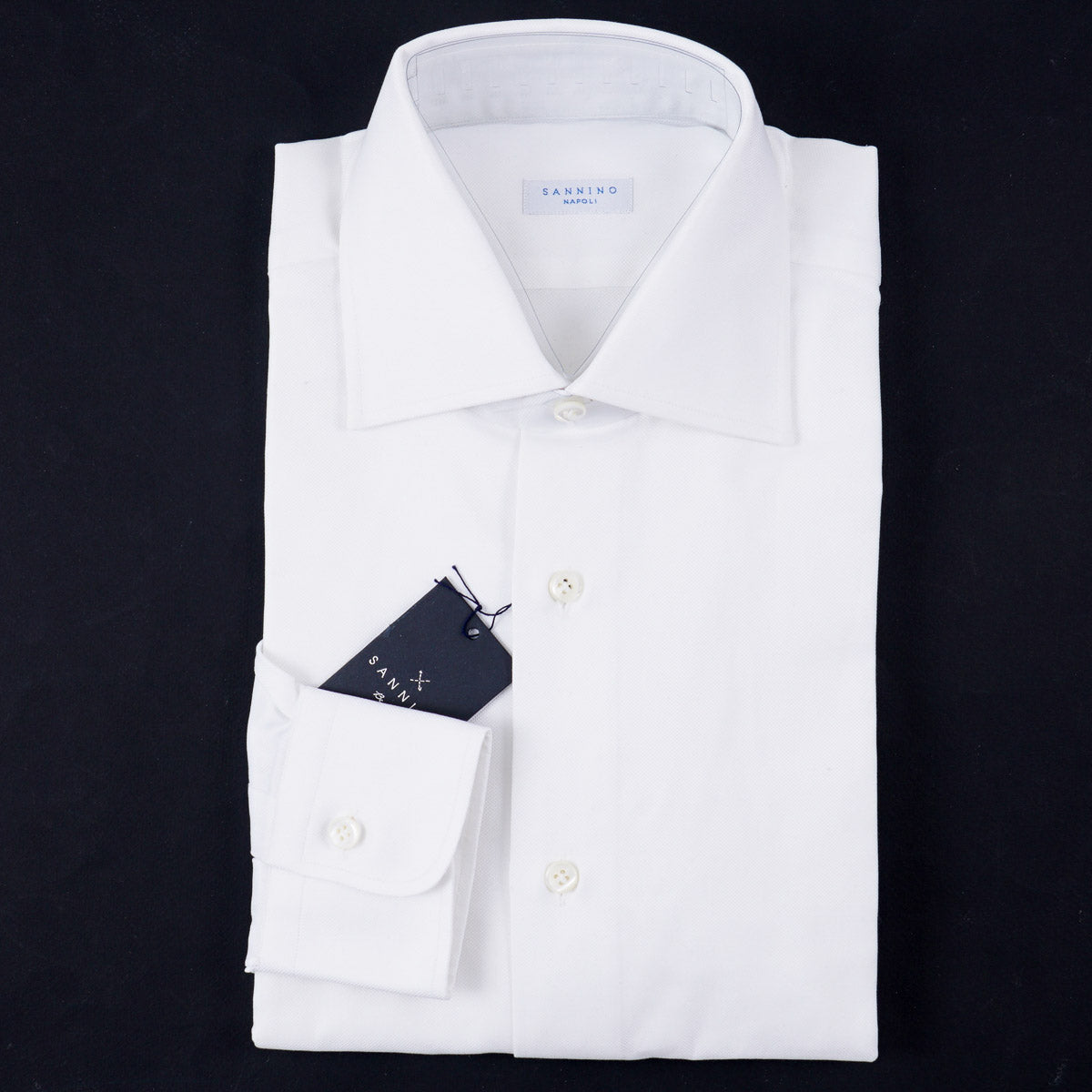 Sannino Extra-Slim Cotton Dress Shirt