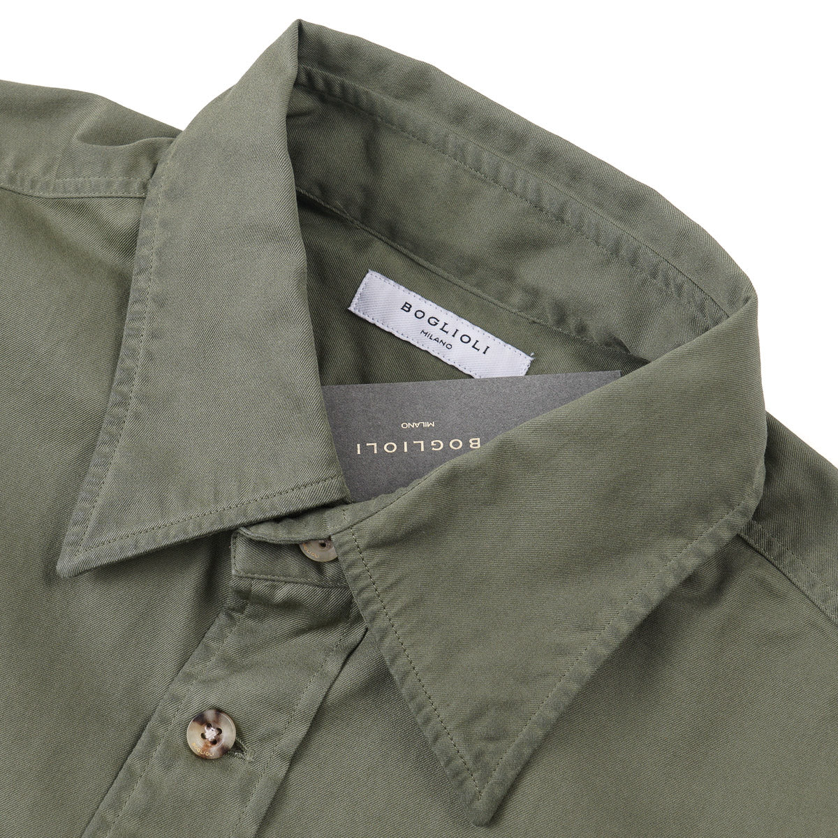 Boglioli Cotton Shirt with Two Pockets