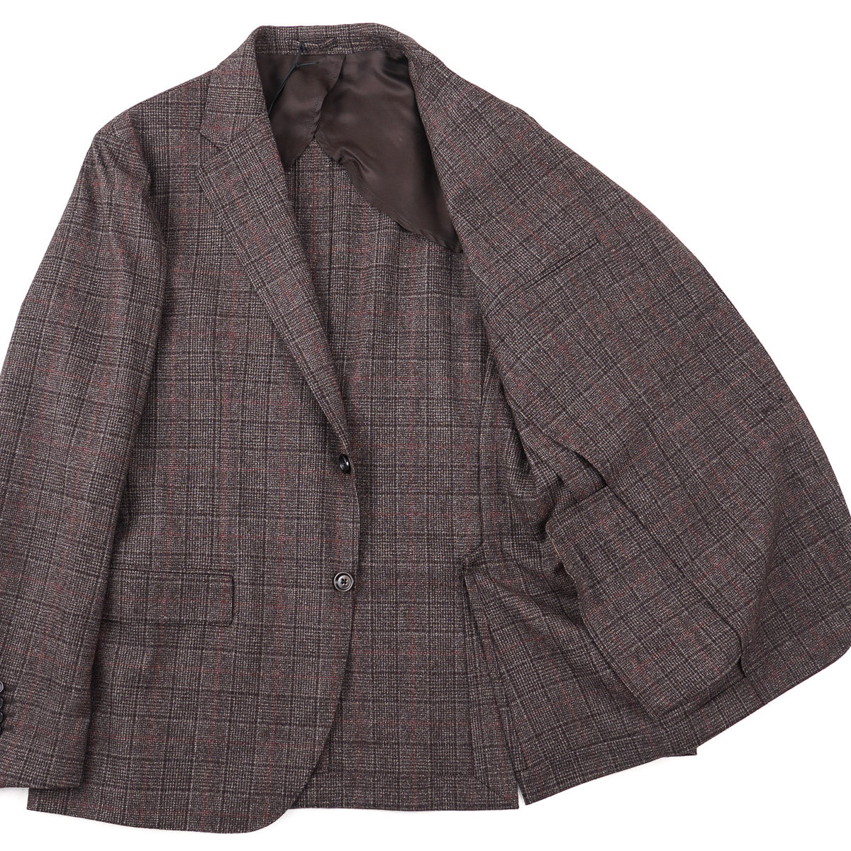 Lardini Soft-Woven Check Wool Suit - Top Shelf Apparel