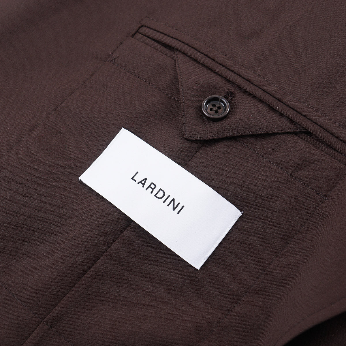 Lardini Chocolate Brown Wool Suit - Top Shelf Apparel