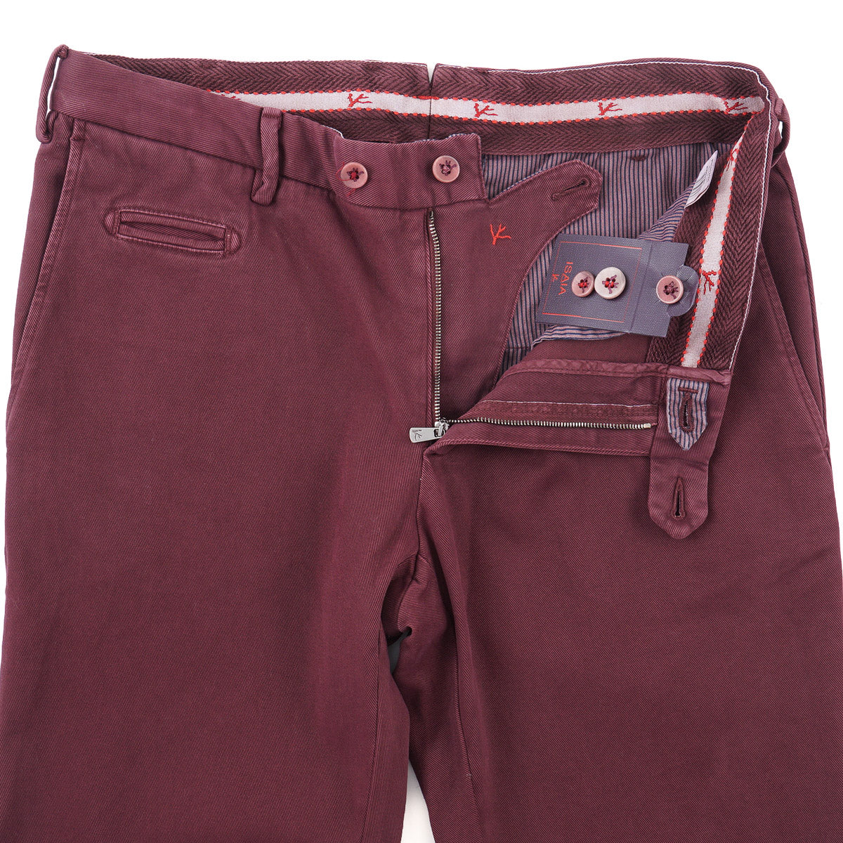 Isaia Slim-Fit Twill Cotton Chinos - Top Shelf Apparel