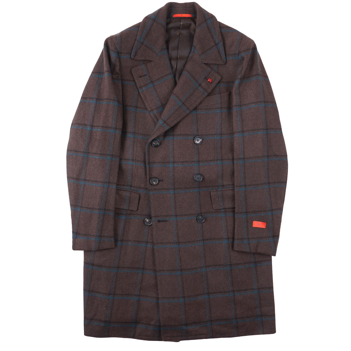 Isaia 'Marshall' Aqua Cashmere Overcoat - Top Shelf Apparel