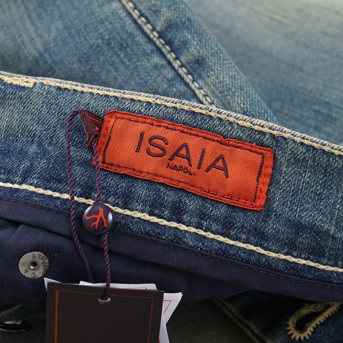 Isaia Slim-Fit Contrast Wash Denim Jeans - Top Shelf Apparel