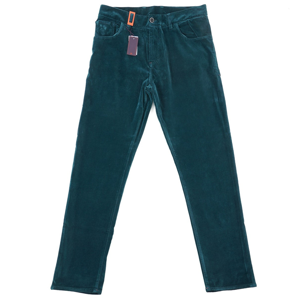 Isaia Brushed Velvet Cotton Jeans - Top Shelf Apparel