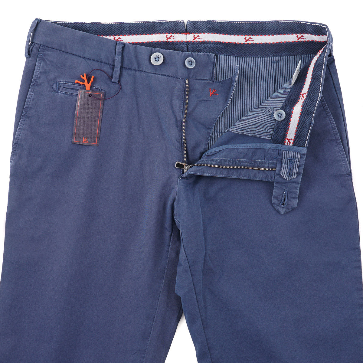 Isaia Slim-Fit Washed Cotton Chinos - Top Shelf Apparel