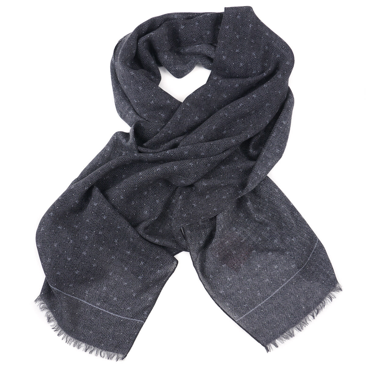 Isaia Lightweight Cashmere-Wool Scarf - Top Shelf Apparel