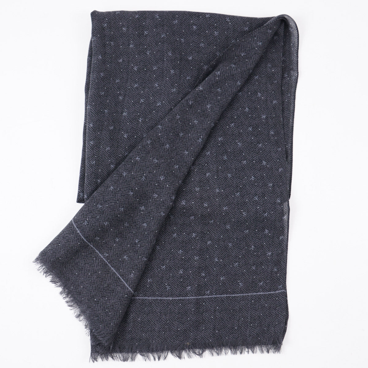 Isaia Lightweight Cashmere-Wool Scarf - Top Shelf Apparel