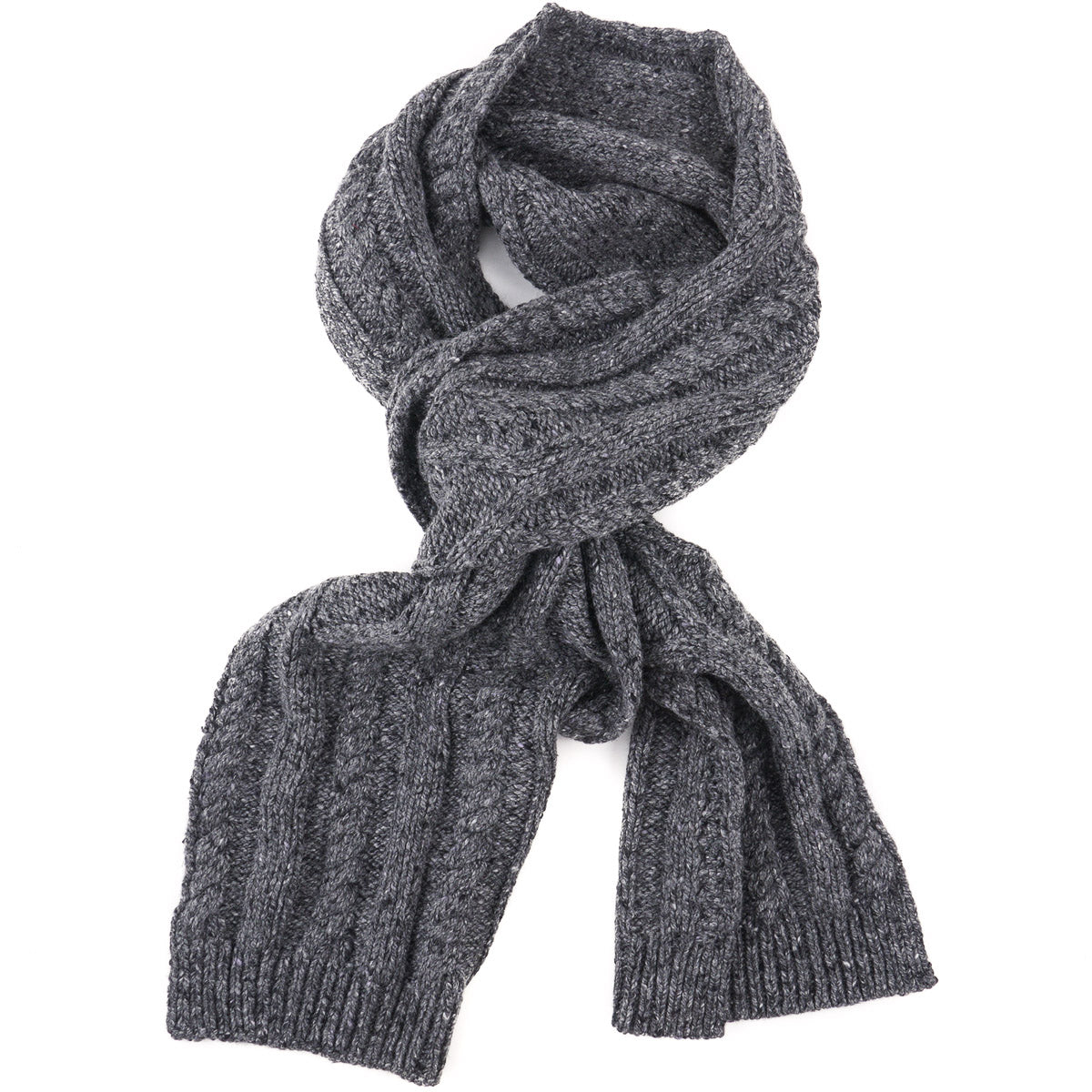 Isaia Cable Knit Cashmere Scarf - Top Shelf Apparel