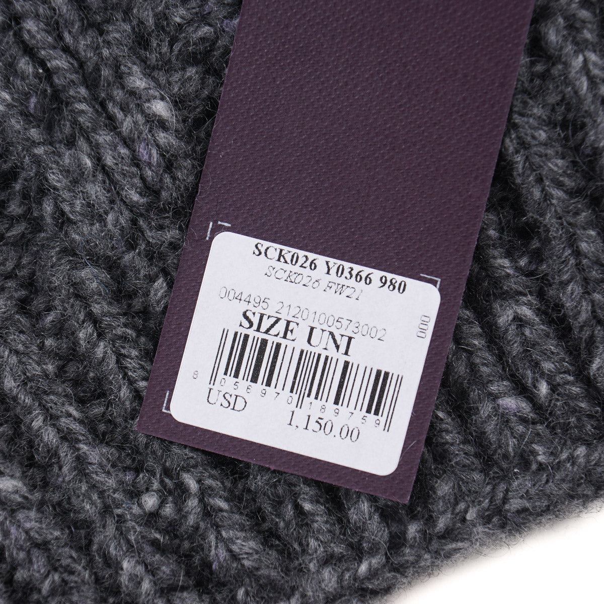 Isaia Cable Knit Cashmere Scarf