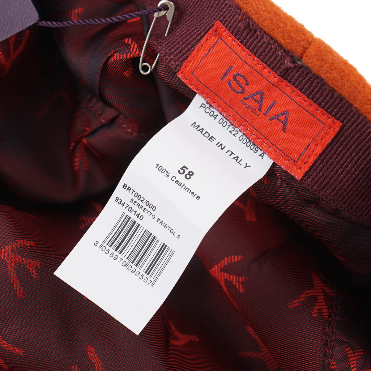 Isaia Flannel Cashmere Flat Cap