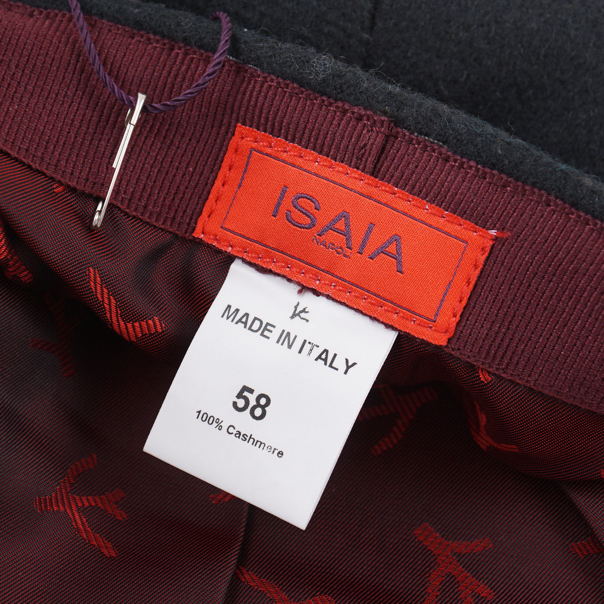 Isaia Flannel Cashmere Flat Cap