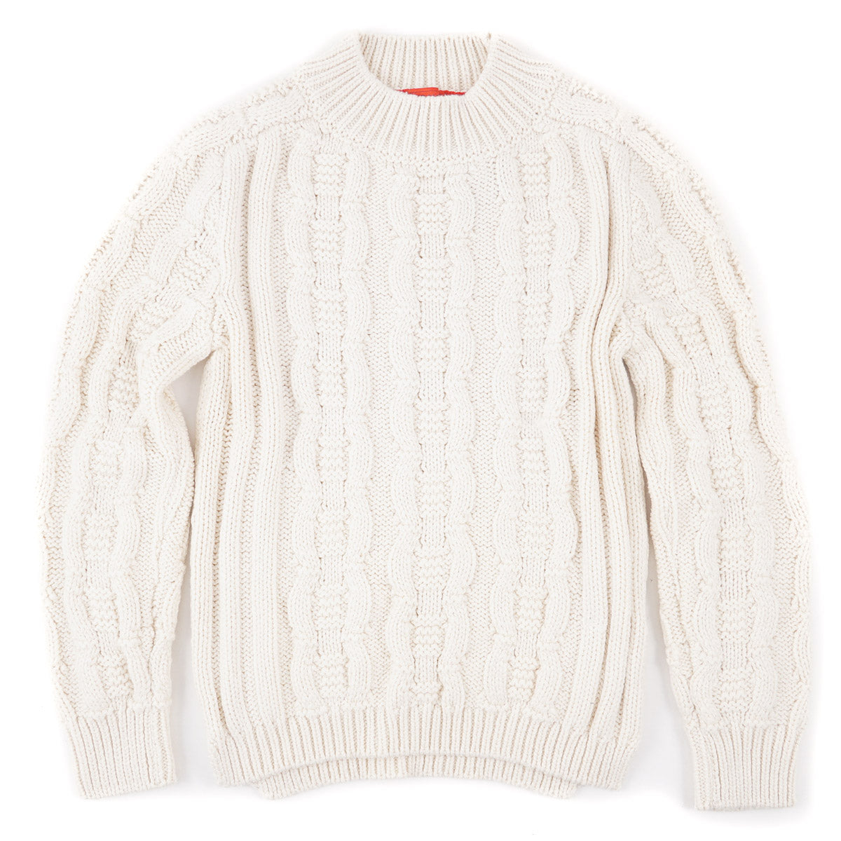 Isaia Cable Knit Cashmere-Silk Sweater - Top Shelf Apparel