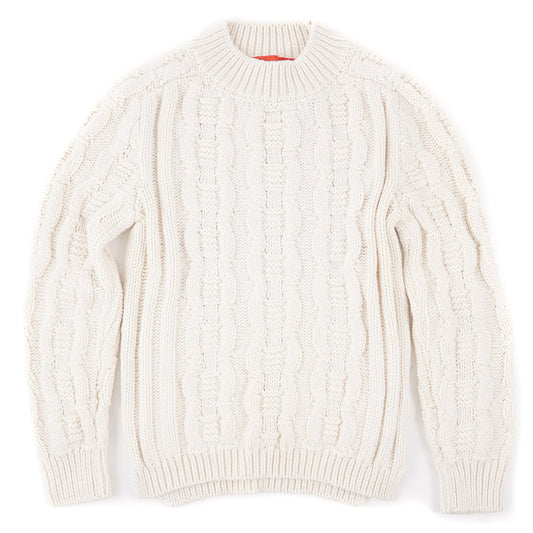 Isaia Cable Knit Cashmere-Silk Sweater - Top Shelf Apparel