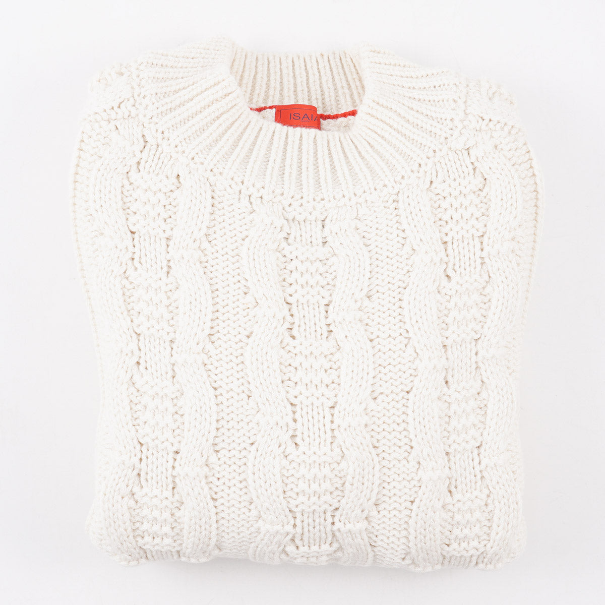 Isaia Cable Knit Cashmere-Silk Sweater - Top Shelf Apparel