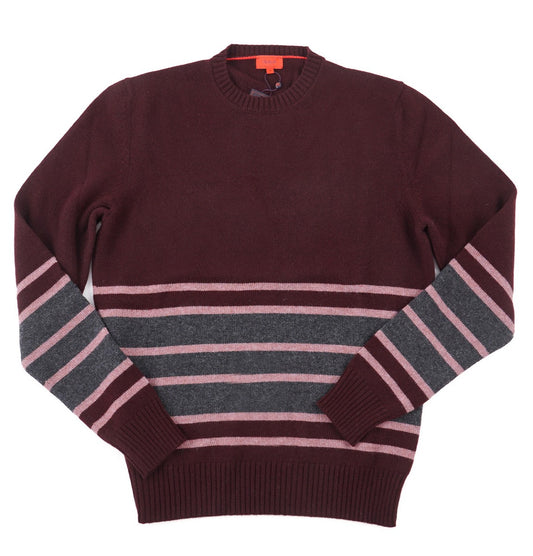 Isaia Colorblock Stripe Cashmere Sweater - Top Shelf Apparel