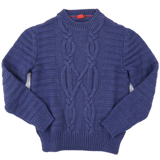 Isaia Cable Knit Cashmere-Silk Sweater