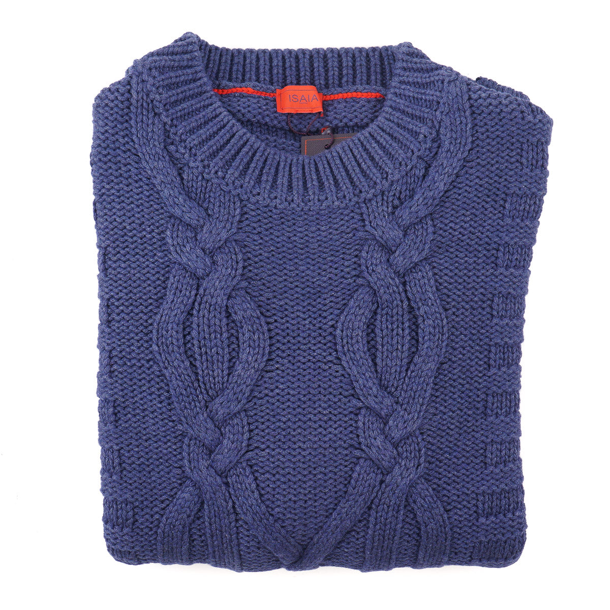 Isaia Cable Knit Cashmere-Silk Sweater - Top Shelf Apparel