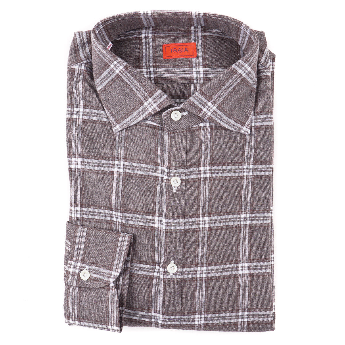 Isaia 'Italia' Soft Flannel Cotton Shirt - Top Shelf Apparel