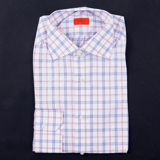 Isaia Tailored-Fit 'Mix' Cotton Shirt - Top Shelf Apparel