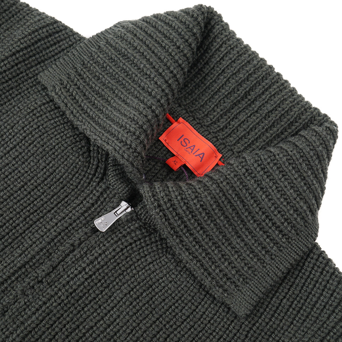 Isaia Full-Zip Wool Sweater-Jacket - Top Shelf Apparel