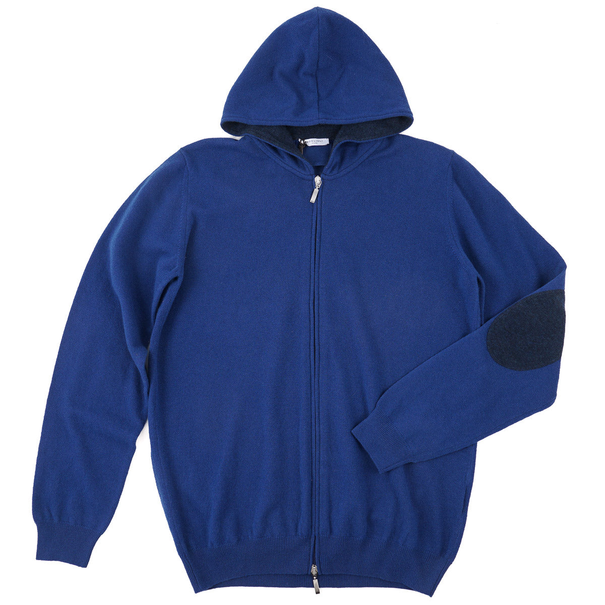 Boglioli Full-Zip Hooded Wool Sweater
