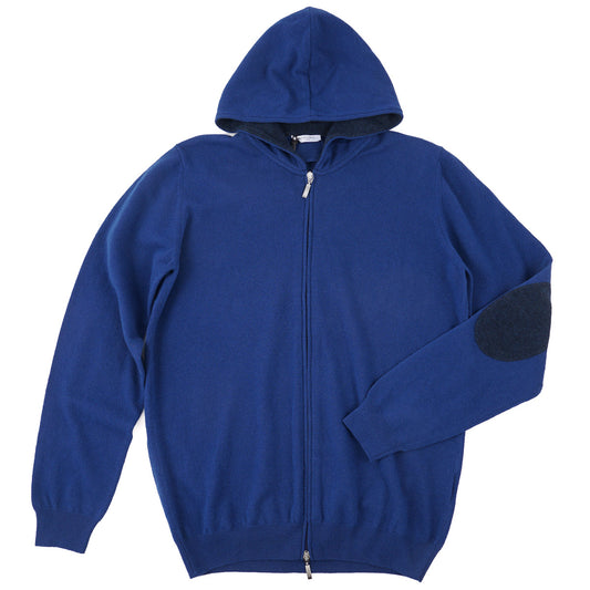Boglioli Full-Zip Hooded Wool Sweater