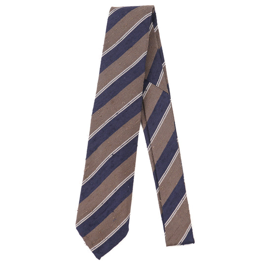 Finamore Unlined Slub Textured Silk Tie