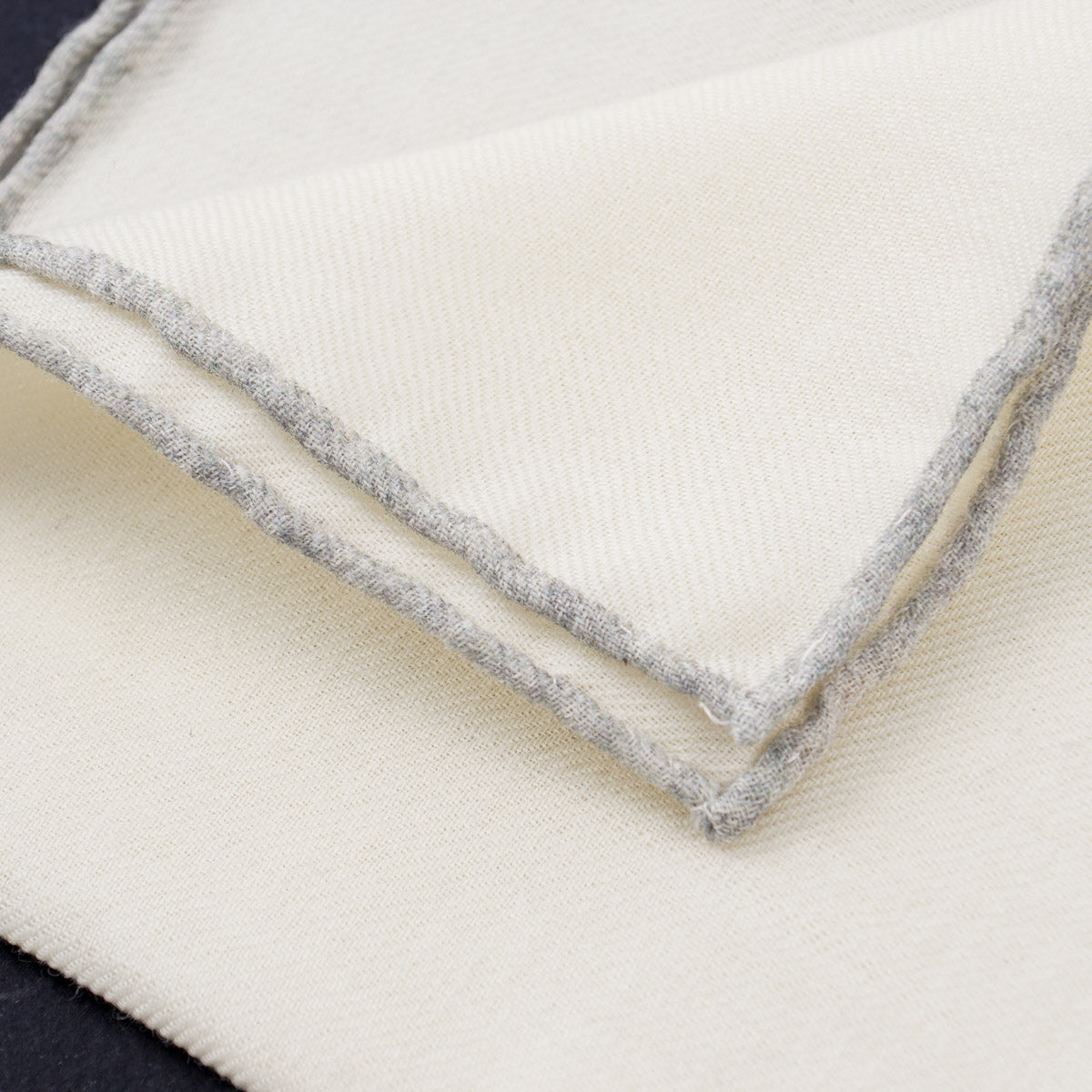 Finamore Soft Wool Pocket Square