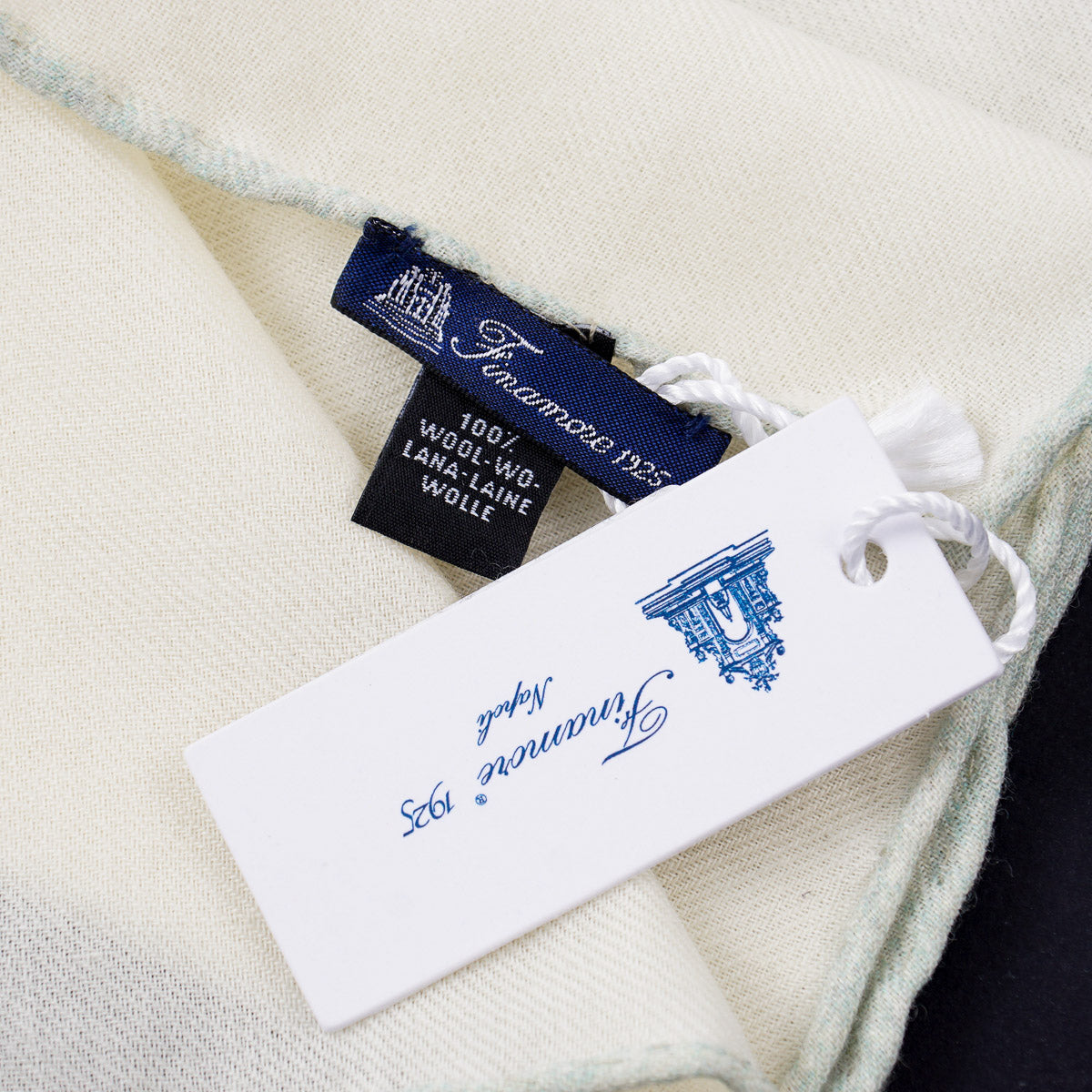 Finamore Soft Wool Pocket Square