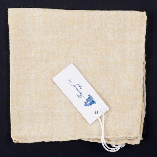 Finamore Soft Wool Pocket Square