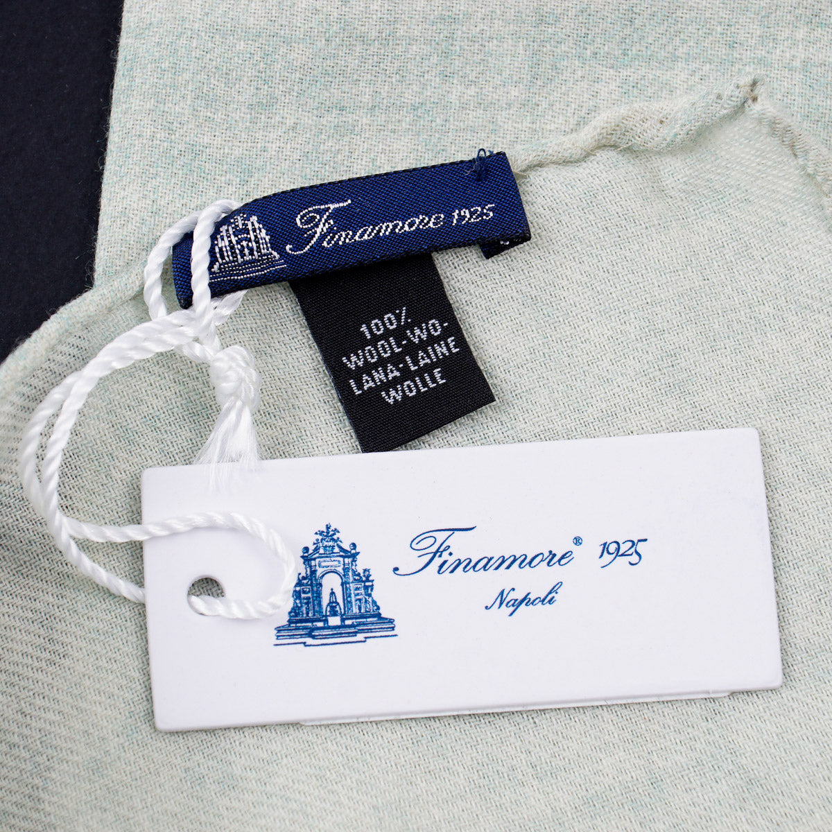Finamore Soft Wool Pocket Square