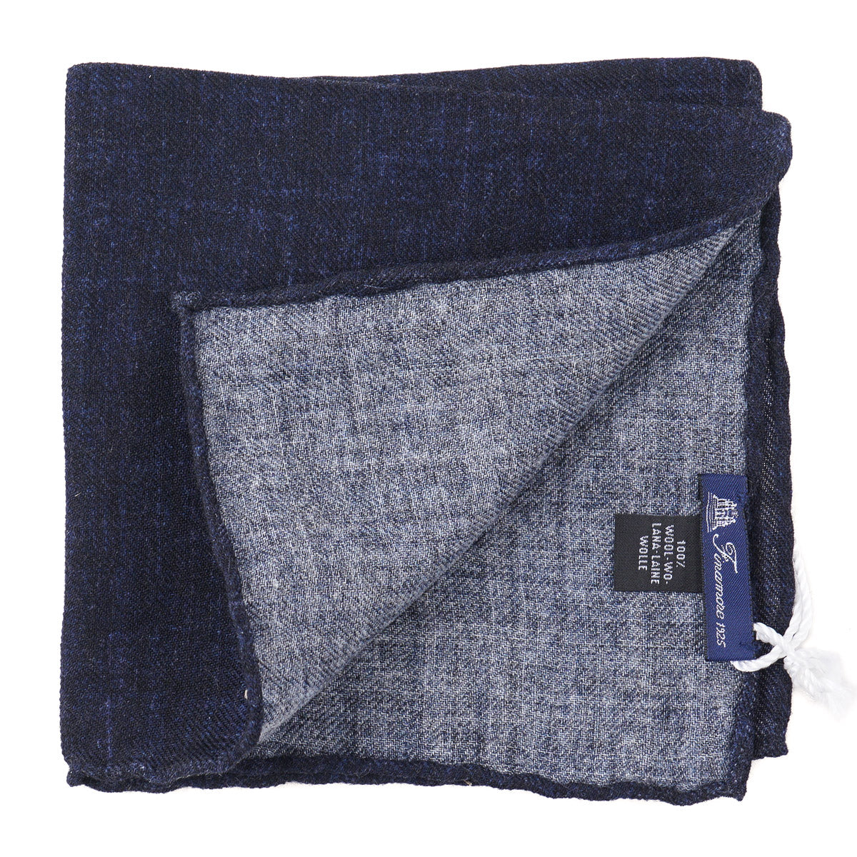 Finamore Soft Wool Pocket Square