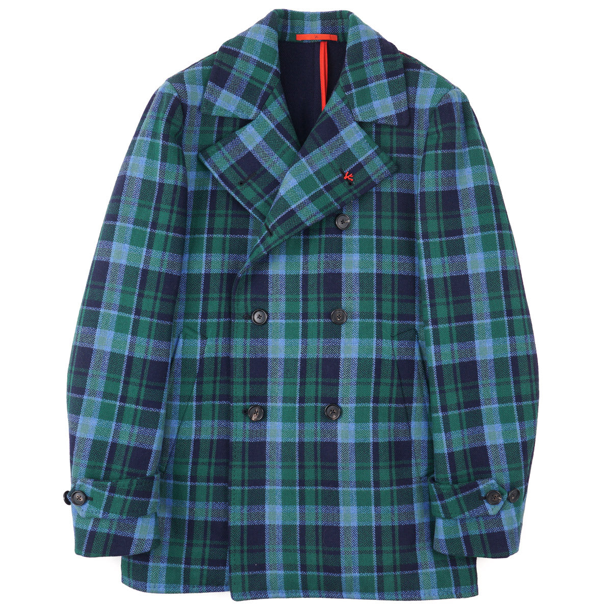 Isaia Soft-Woven Wool Peacoat - Top Shelf Apparel