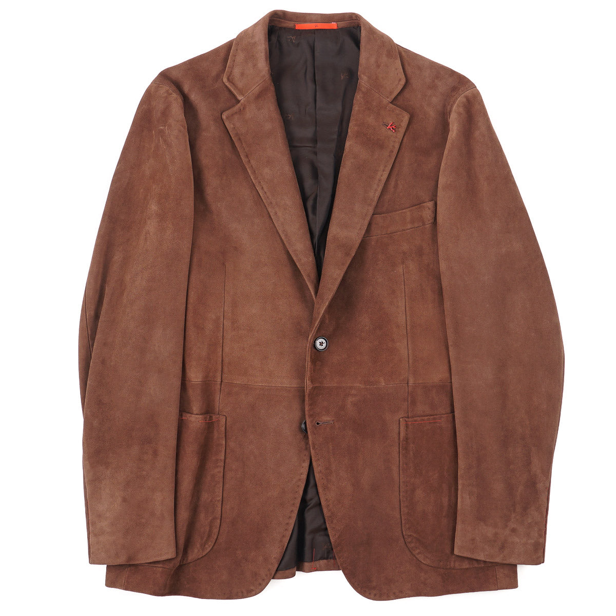 Isaia Slim-Fit Lamb Suede Leather Blazer - Top Shelf Apparel