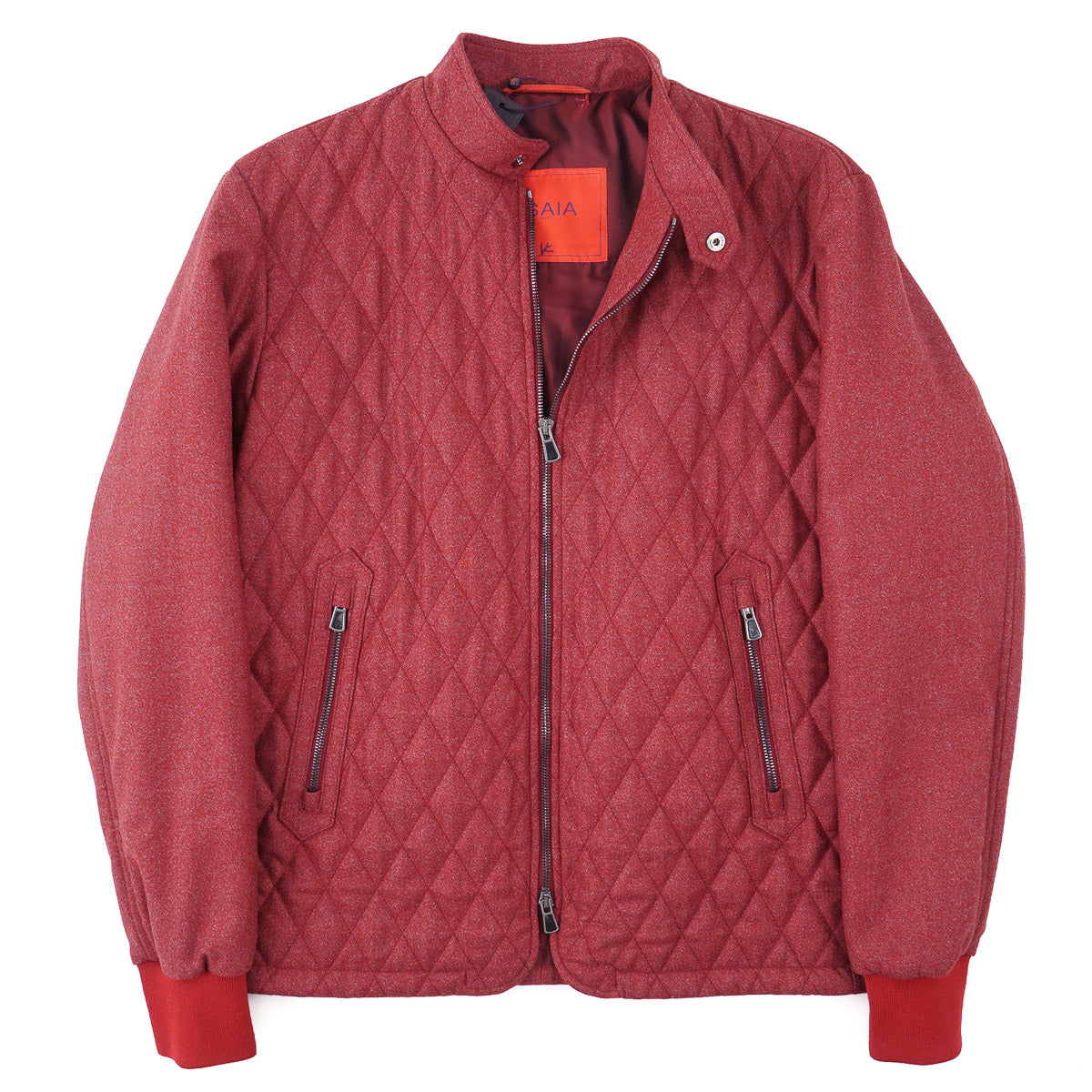 Isaia Quilted Wool Bomber Jacket - Top Shelf Apparel