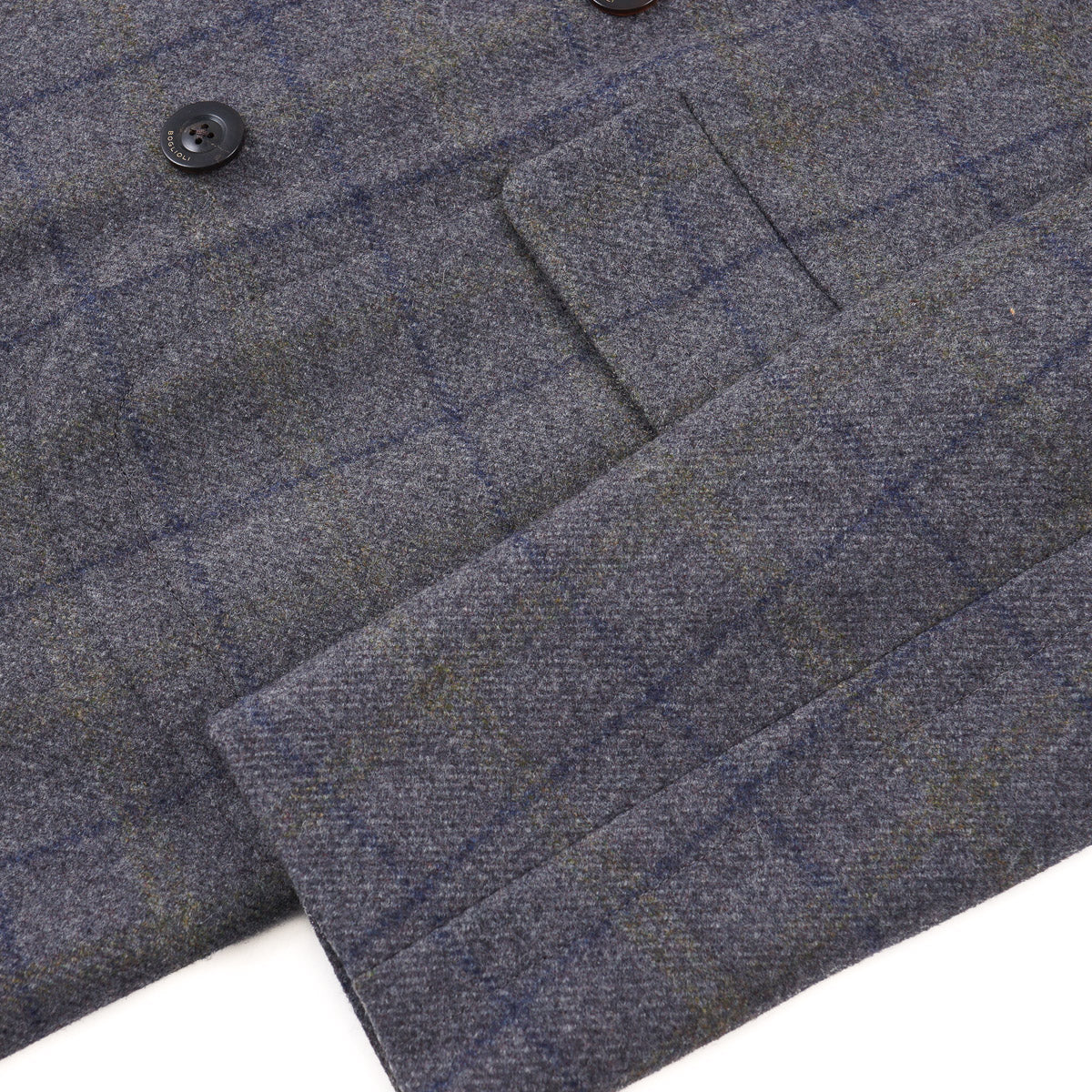 Boglioli Soft-Constructed Wool Overcoat