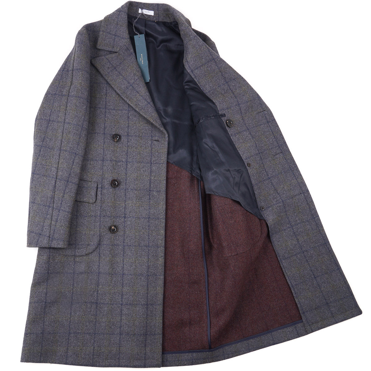 Boglioli Soft-Constructed Wool Overcoat