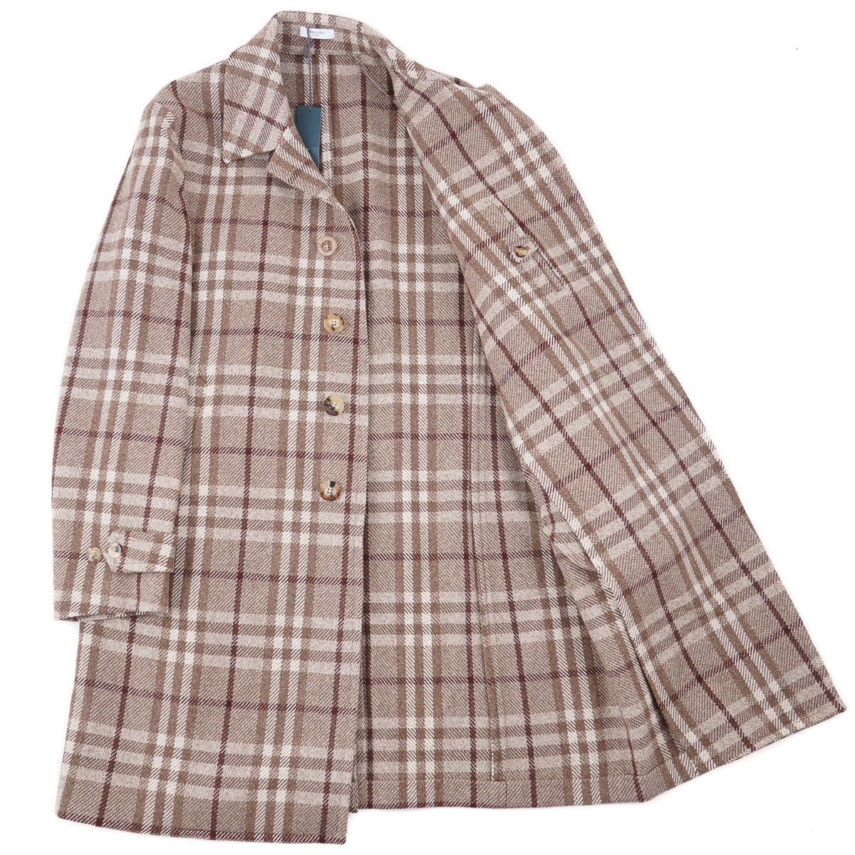 Boglioli Soft-Constructed Wool-Cashmere Coat