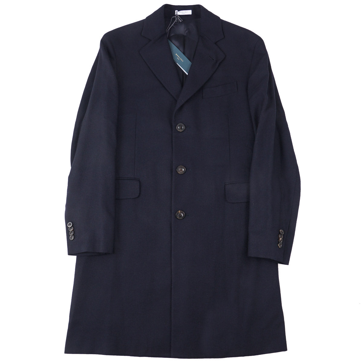 Boglioli Navy Pure Cashmere Overcoat